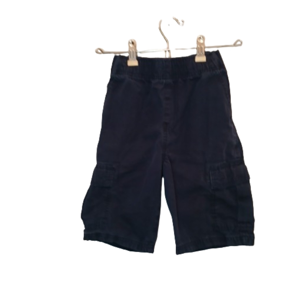 The Children's Place Cargo Shorts Pullon Boys Size 10 Navy Blue Uniform Shorts